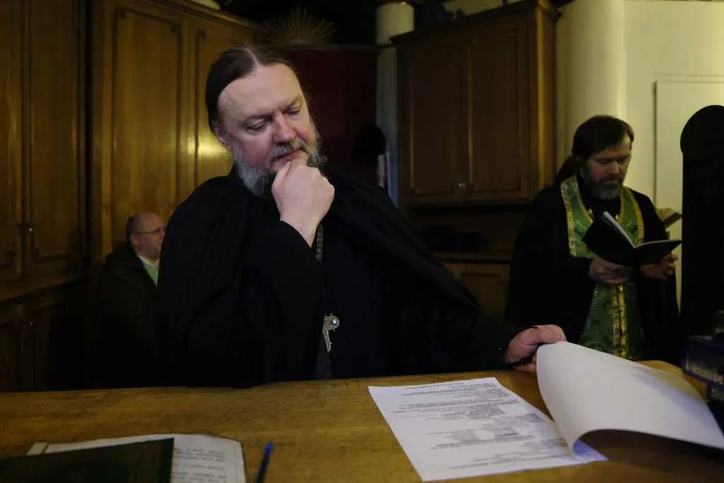 В Неделю сыропустную, день памяти благоверного князя Даниила Московского, Святейший Патриарх Кирилл совершил Литургию в Даниловом ставропигиальном монастыре