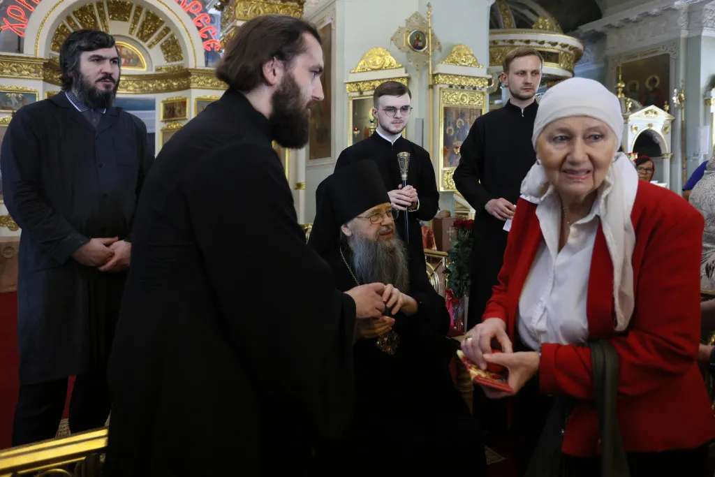 Сотрудники Даниловой обители поздравили епископа Алексия с Пасхой Христовой