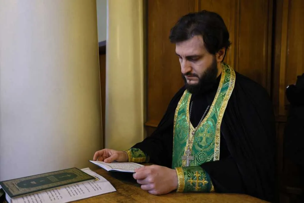 В Неделю сыропустную, день памяти благоверного князя Даниила Московского, Святейший Патриарх Кирилл совершил Литургию в Даниловом ставропигиальном монастыре