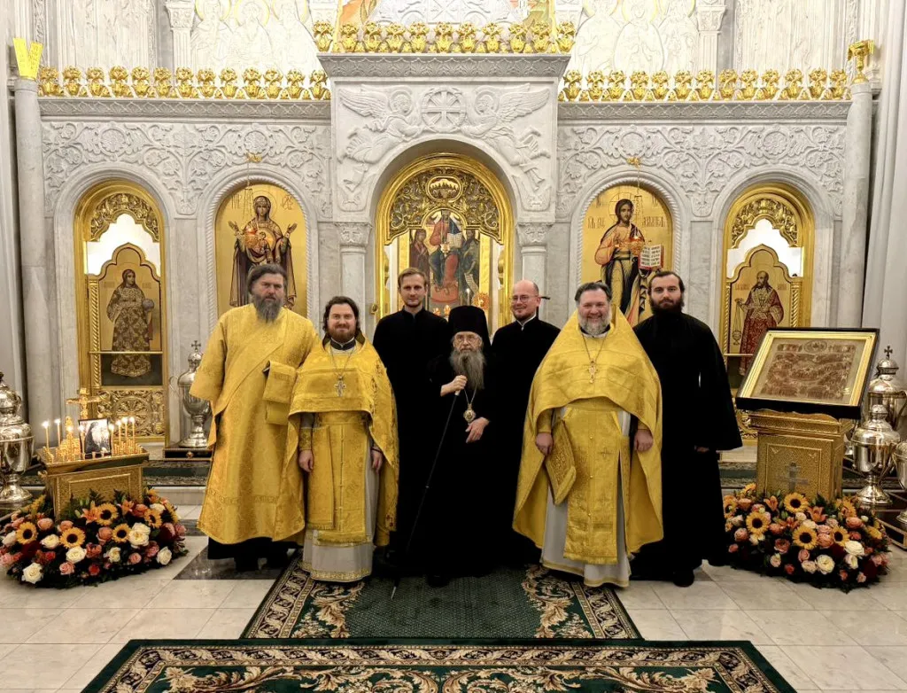 Епископ Алексий возглавил престольный праздник в Патриаршей резиденции в Даниловом монастыре