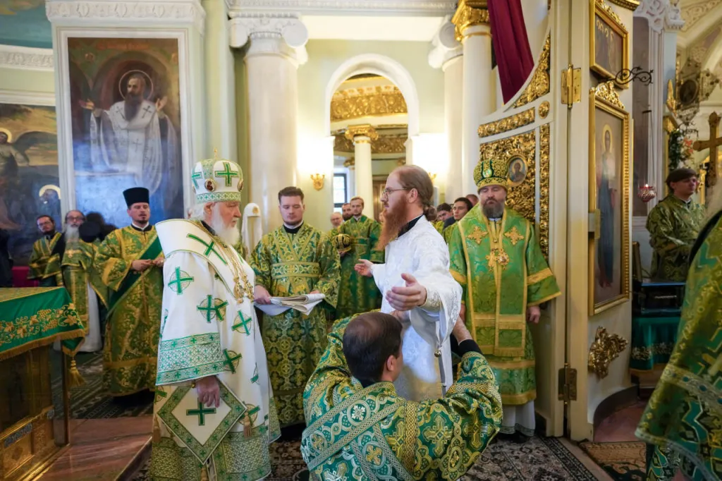Святейший Патриарх Кирилл возглавил престольные торжества в Даниловом монастыре и совершил пресвитерскую хиротонию насельника обители