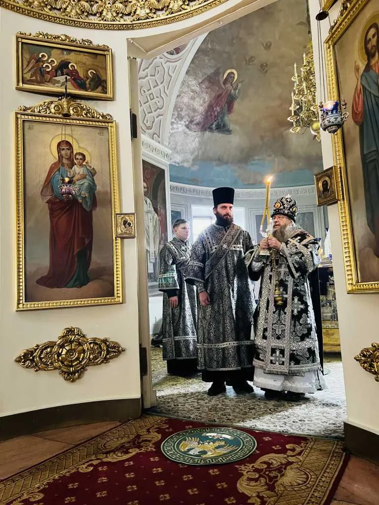 Епископ Алексий в обители князя Даниила совершил первую в этом году Литургию Преждеосвященных Даров