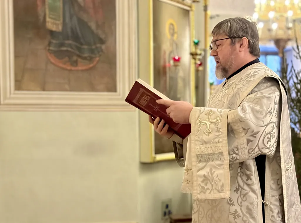 В Неделю 31-ю по Пятидесятнице, по Рождестве Христовом, епископ Алексий совершил Божественную Литургию в Даниловой обители