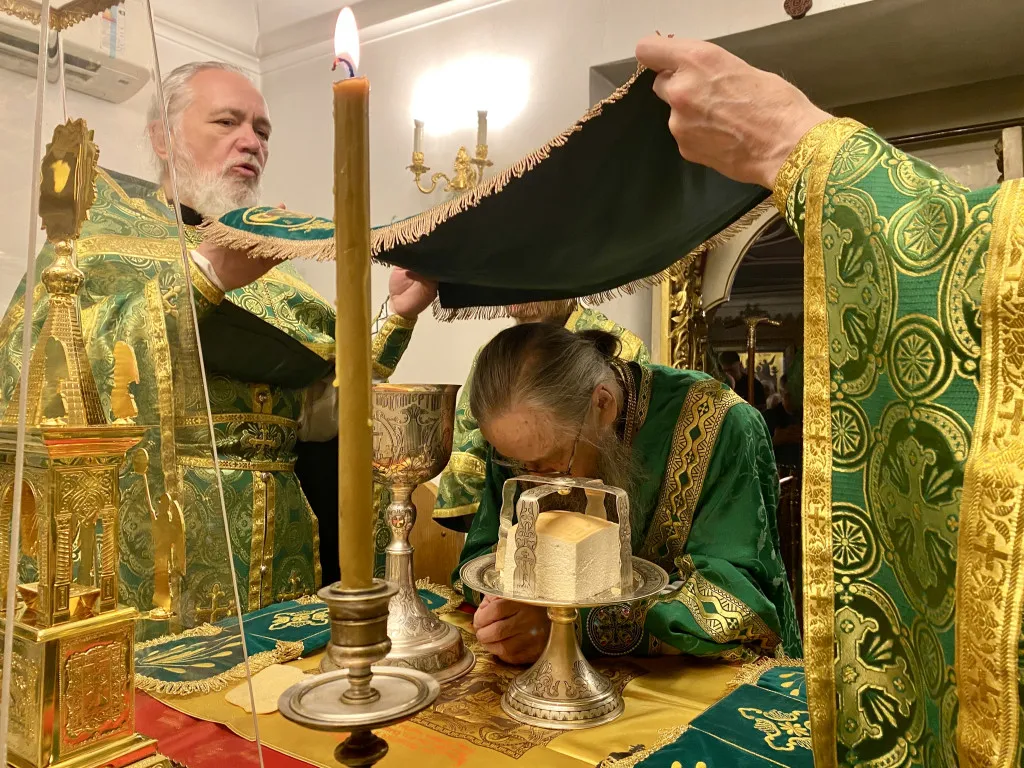 В день памяти преподобного Серафима Саровского епископ Алексий совершил Литургию в Даниловом монастыре