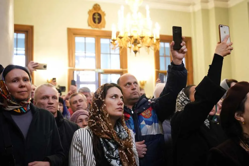 В Неделю сыропустную, день памяти благоверного князя Даниила Московского, Святейший Патриарх Кирилл совершил Литургию в Даниловом ставропигиальном монастыре