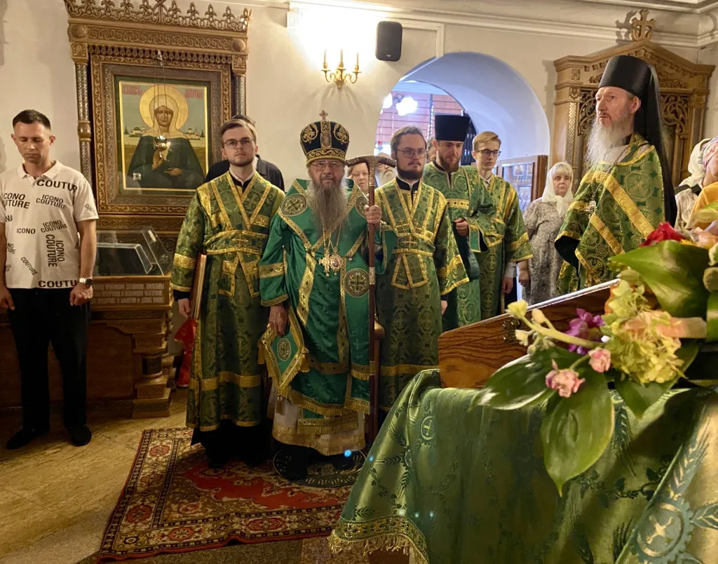 В день памяти преподобного Серафима Саровского епископ Алексий совершил Литургию в Даниловом монастыре