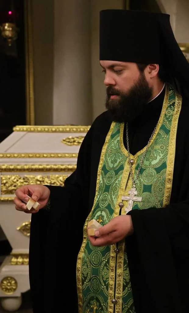 В Неделю сыропустную, день памяти благоверного князя Даниила Московского, Святейший Патриарх Кирилл совершил Литургию в Даниловом ставропигиальном монастыре