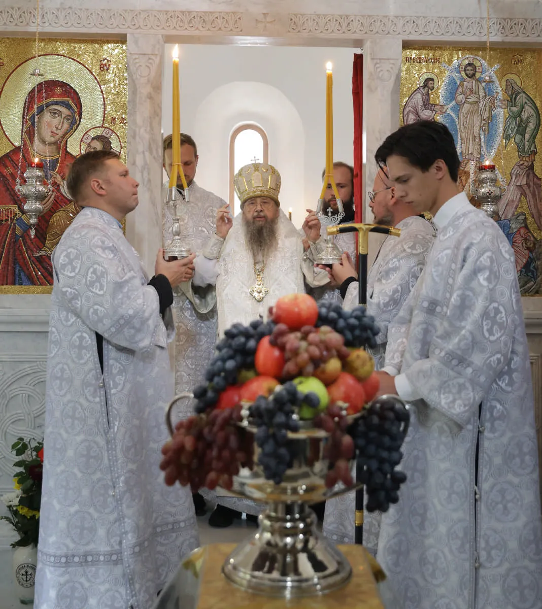 Епископ Алексий возглавил престольные торжества в Свято-Преображенском скиту Данилова монастыря