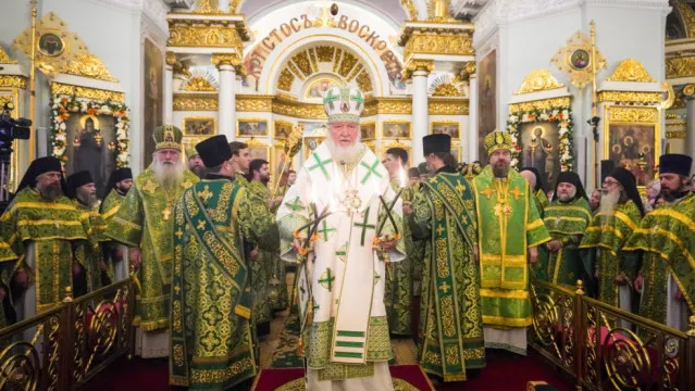 Святейший Патриарх Кирилл возглавил престольные торжества в Даниловом монастыре и совершил пресвитерскую хиротонию насельника обители