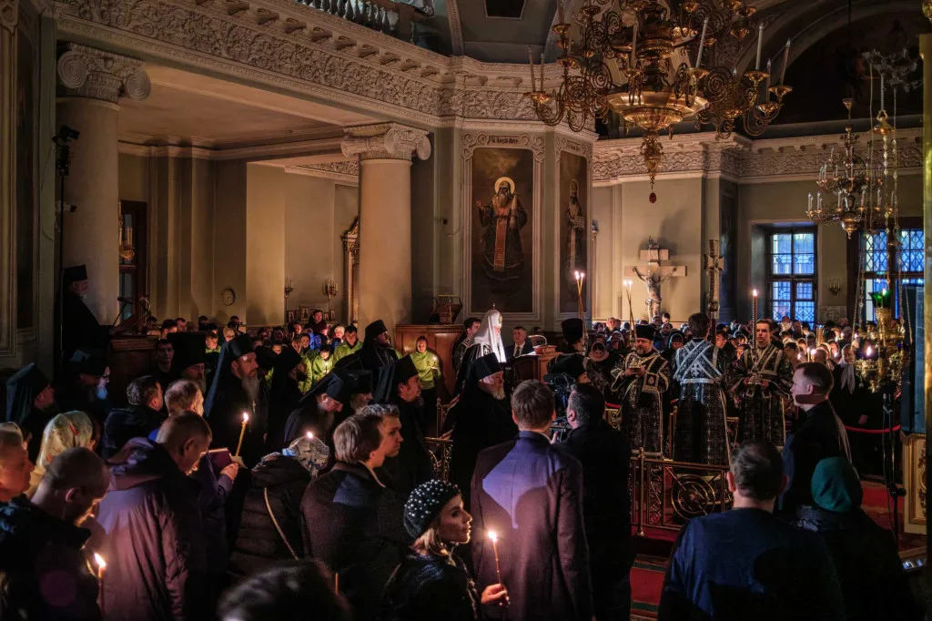 В среду первой седмицы Великого поста Святейший Патриарх Кирилл совершил повечерие с чтением Великого канона прп. Андрея Критского в Даниловом монастыре