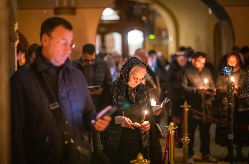 Во вторник первой седмицы Великого поста епископ Алексий совершил чтение Великого канона преп. Андрея Критского в Зачатьевском монастыре