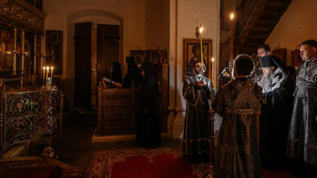 В четверг первой седмицы Великого поста епископ Алексий совершил чтение Великого канона преп. Андрея Критского в Богородице-Рождественском монастыре