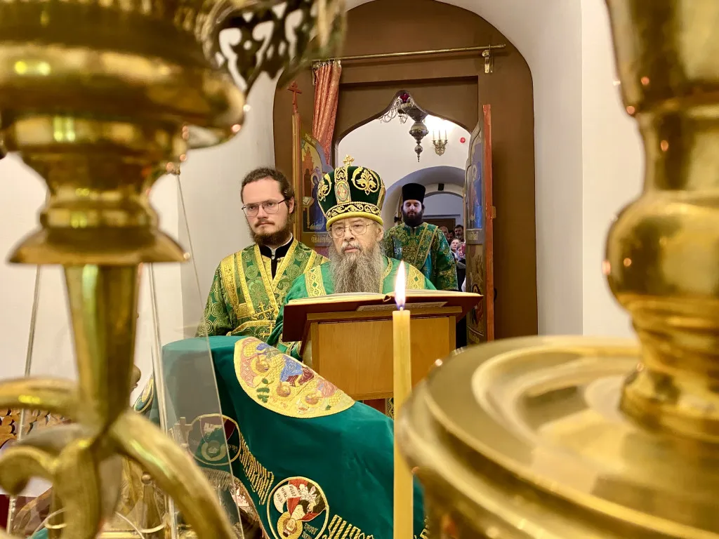 В день памяти преп. Симеона Столпника епископ Алексий совершил Божественную Литургию в Даниловом монастыре