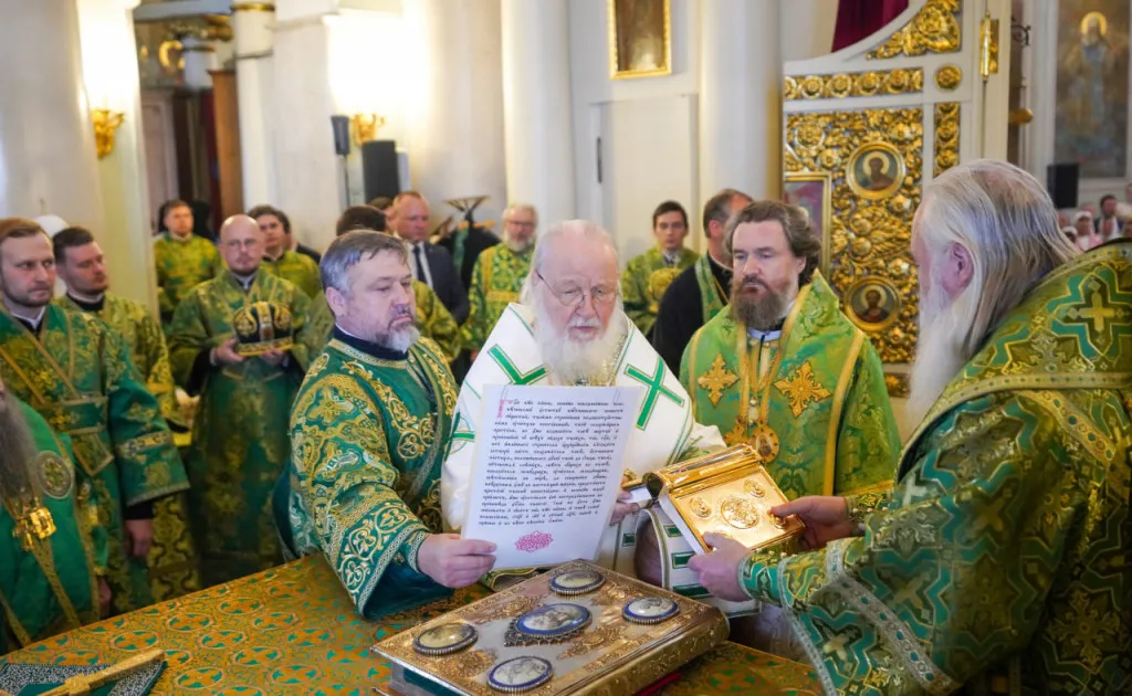 Святейший Патриарх Кирилл возглавил престольные торжества в Даниловом монастыре и совершил пресвитерскую хиротонию насельника обители