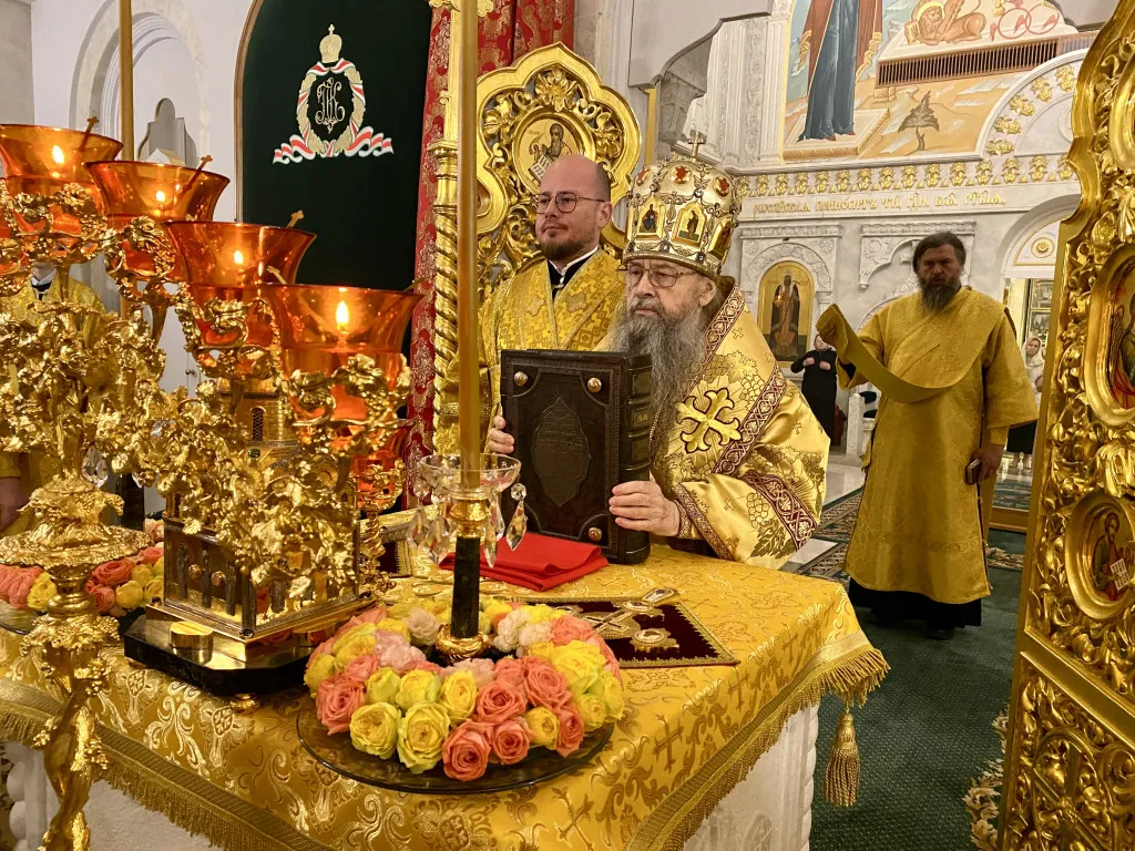 Епископ Алексий возглавил престольный праздник в Патриаршей резиденции в Даниловом монастыре