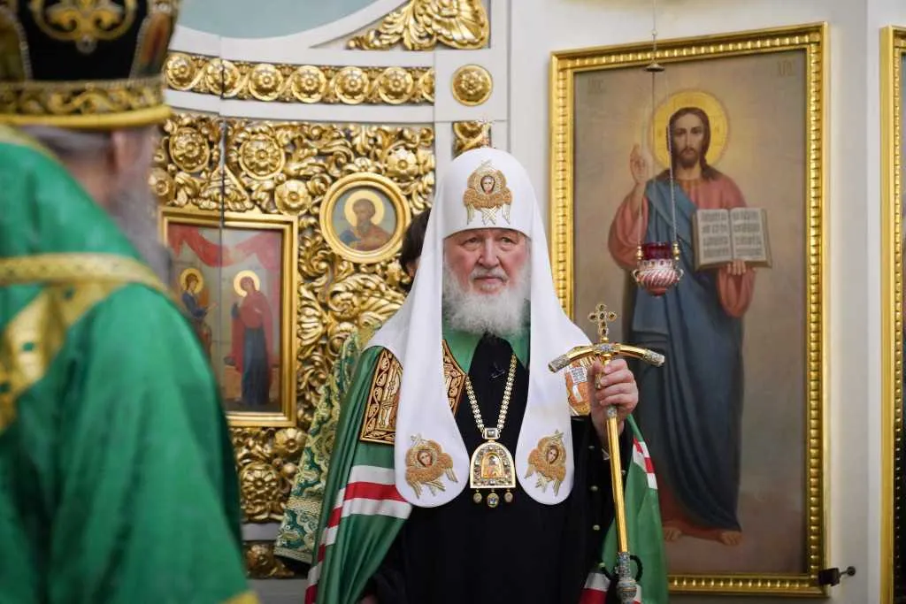 В Неделю сыропустную, день памяти благоверного князя Даниила Московского, Святейший Патриарх Кирилл совершил Литургию в Даниловом ставропигиальном монастыре