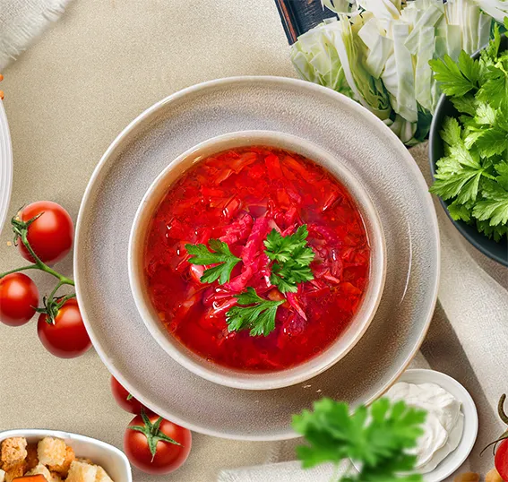 Борщ постный