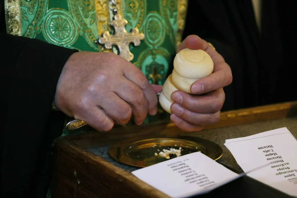 В Неделю сыропустную, день памяти благоверного князя Даниила Московского, Святейший Патриарх Кирилл совершил Литургию в Даниловом ставропигиальном монастыре