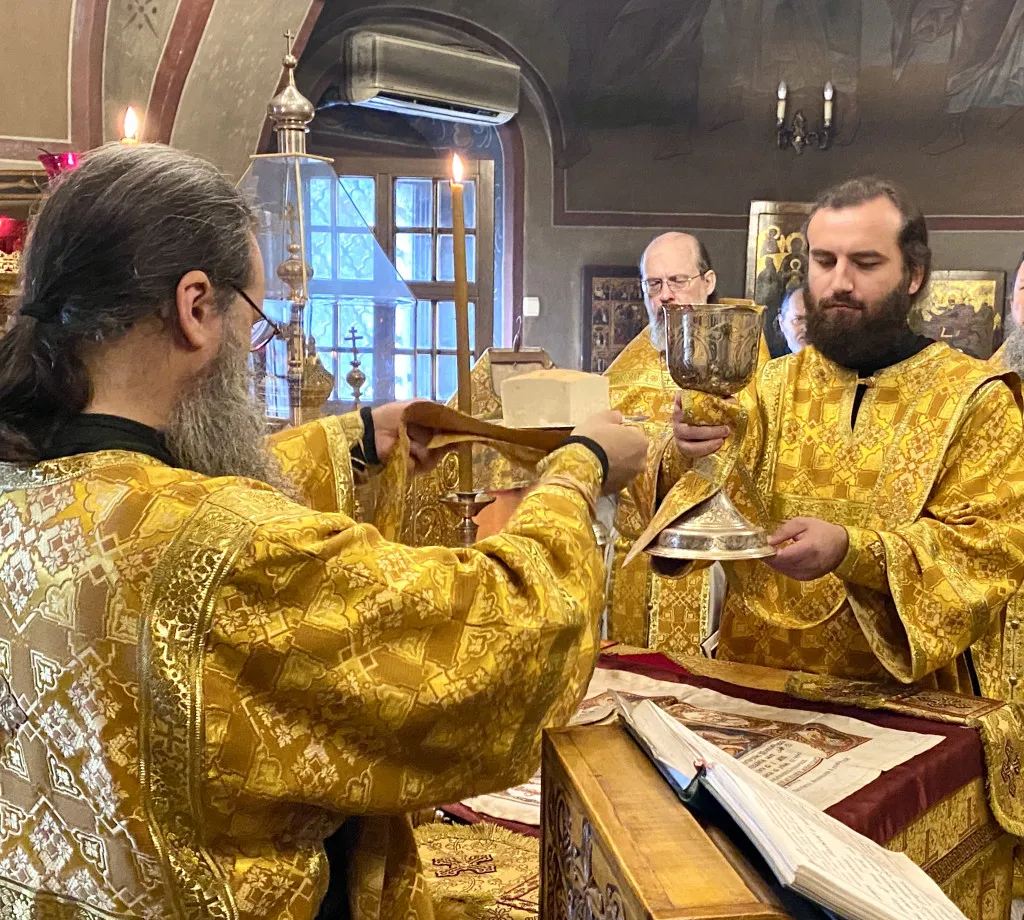 Божественная Литургия в Даниловой обители в Неделю 13-ю по Пятидесятнице