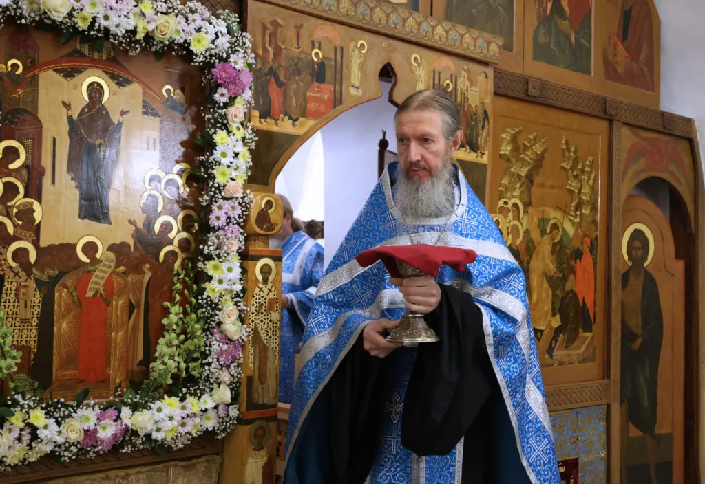 В Даниловом монастыре прошли торжественные богослужения праздника Покрова Божией Матери