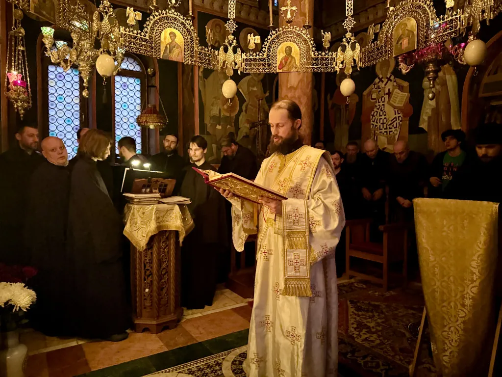 В день памяти свт. Спиридона Тримифунтского епископ Алексий возглавил престольный праздник Преображенского подворья Данилова монастыря