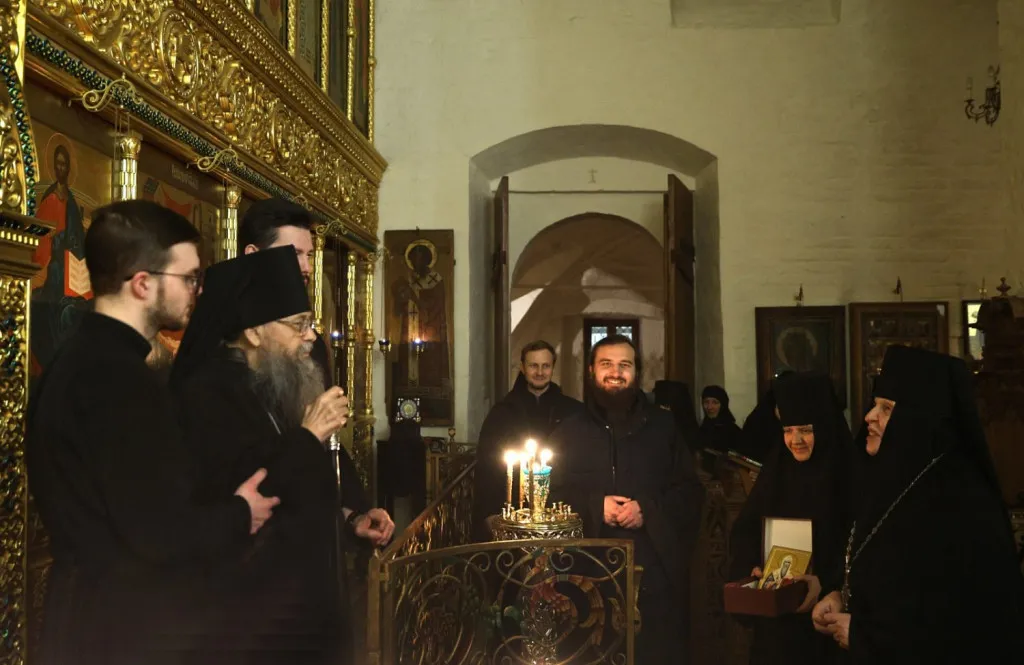 В четверг первой седмицы Великого поста епископ Алексий совершил чтение Великого канона преп. Андрея Критского в Богородице-Рождественском монастыре