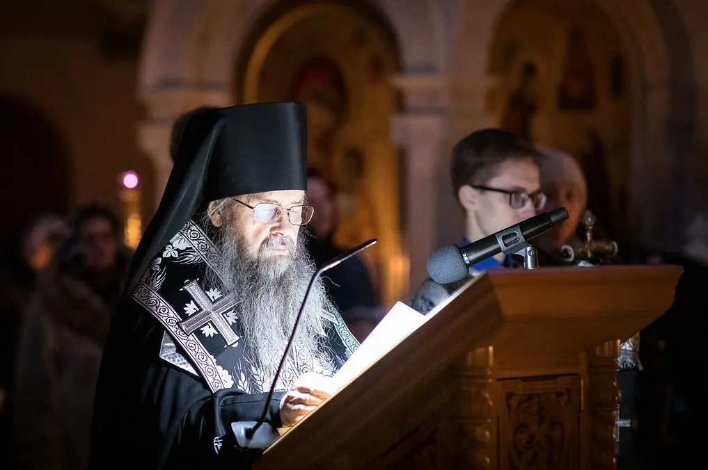 Во вторник первой седмицы Великого поста епископ Алексий совершил чтение Великого канона преп. Андрея Критского в Зачатьевском монастыре