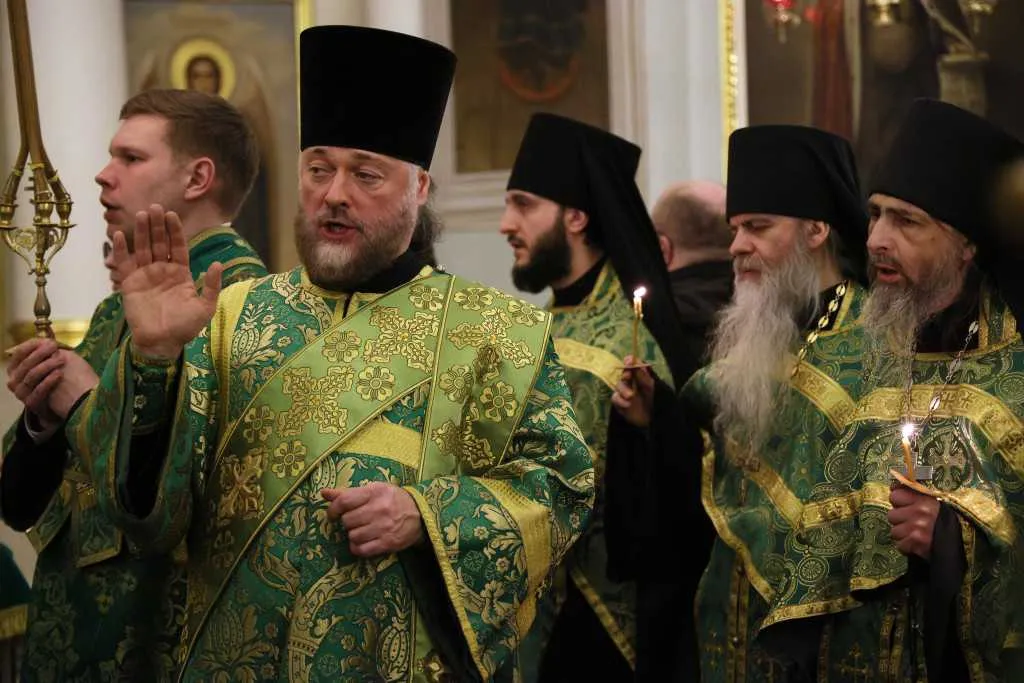 В Неделю сыропустную, день памяти благоверного князя Даниила Московского, Святейший Патриарх Кирилл совершил Литургию в Даниловом ставропигиальном монастыре