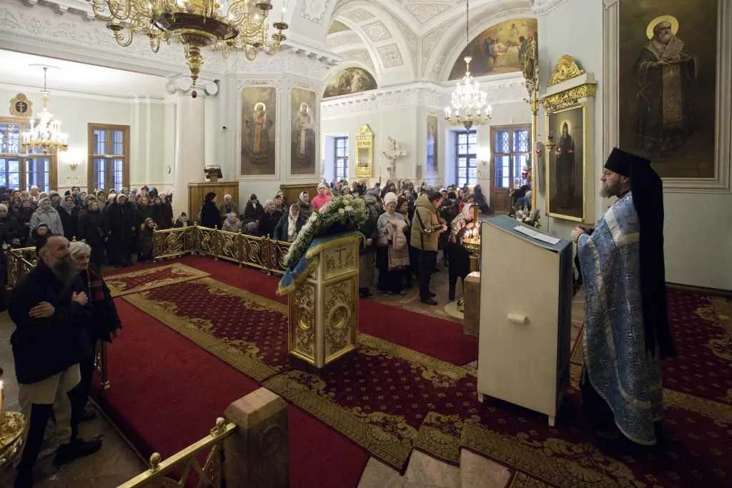 В Даниловой обители встретили праздник Введения во храм Пресвятой Богородицы