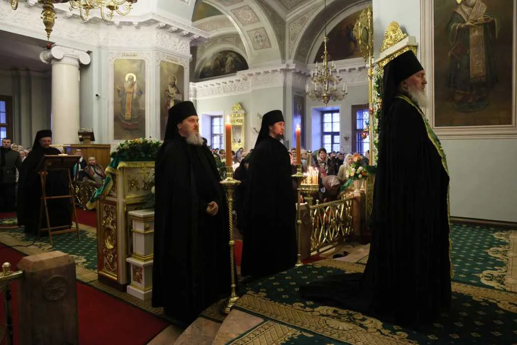 В Неделю сыропустную, день памяти благоверного князя Даниила Московского, Святейший Патриарх Кирилл совершил Литургию в Даниловом ставропигиальном монастыре
