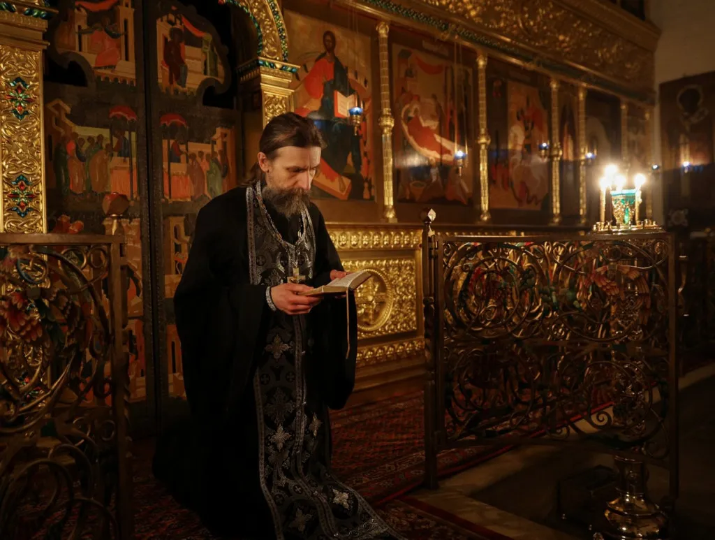 В четверг первой седмицы Великого поста епископ Алексий совершил чтение Великого канона преп. Андрея Критского в Богородице-Рождественском монастыре