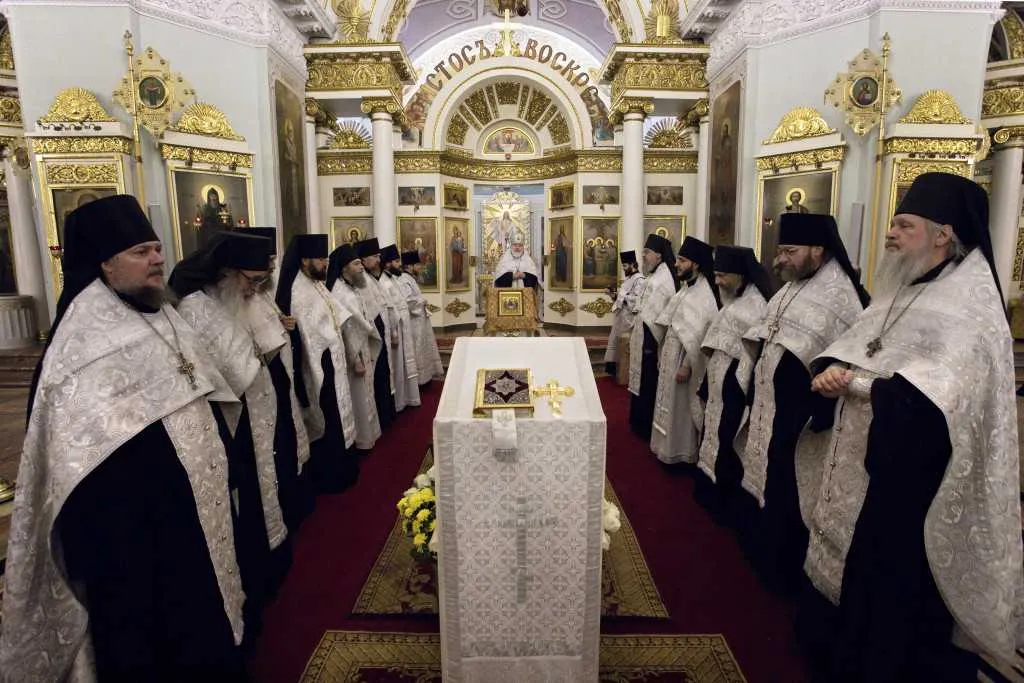 В Даниловом монастыре состоялось отпевание новопреставленного иеромонаха Луки (Филатова)