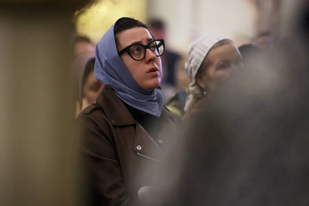 В канун Великой Субботы епископ Алексий возглавил утреню с чином погребения в Даниловой обители