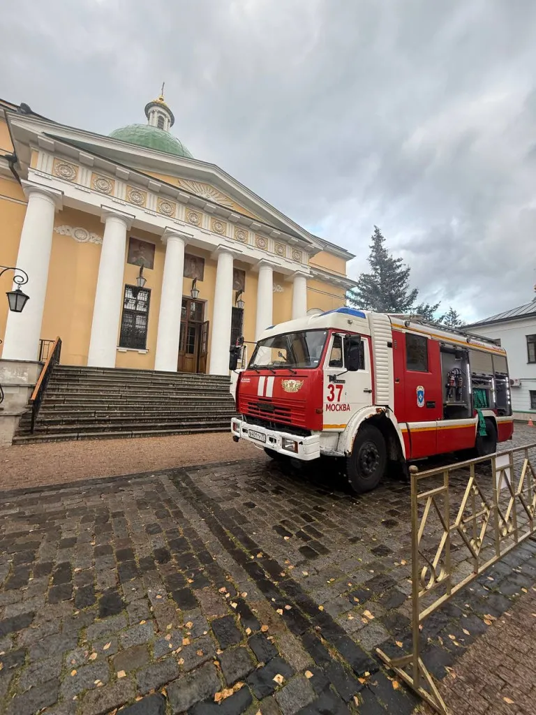 В Даниловом монастыре были проведены пожарно-тактические учения
