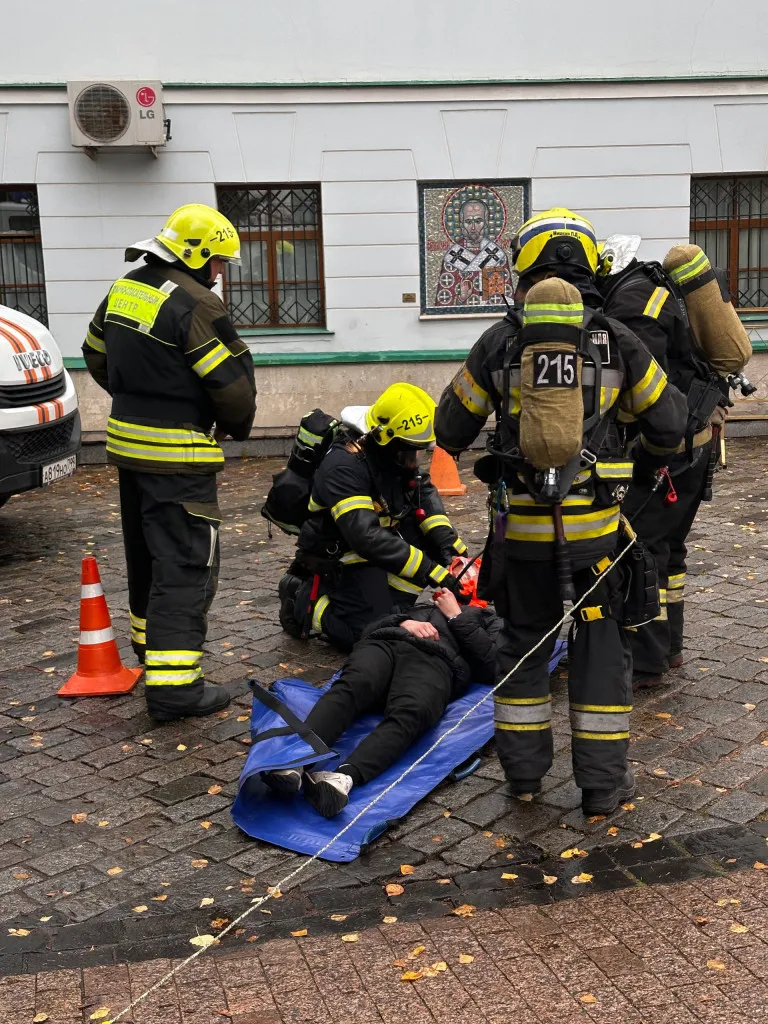 В Даниловом монастыре были проведены пожарно-тактические учения