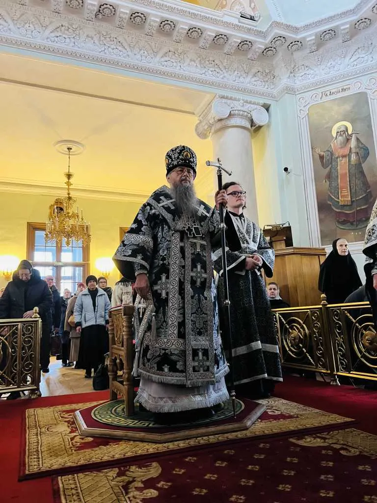 Епископ Алексий в обители князя Даниила совершил первую в этом году Литургию Преждеосвященных Даров