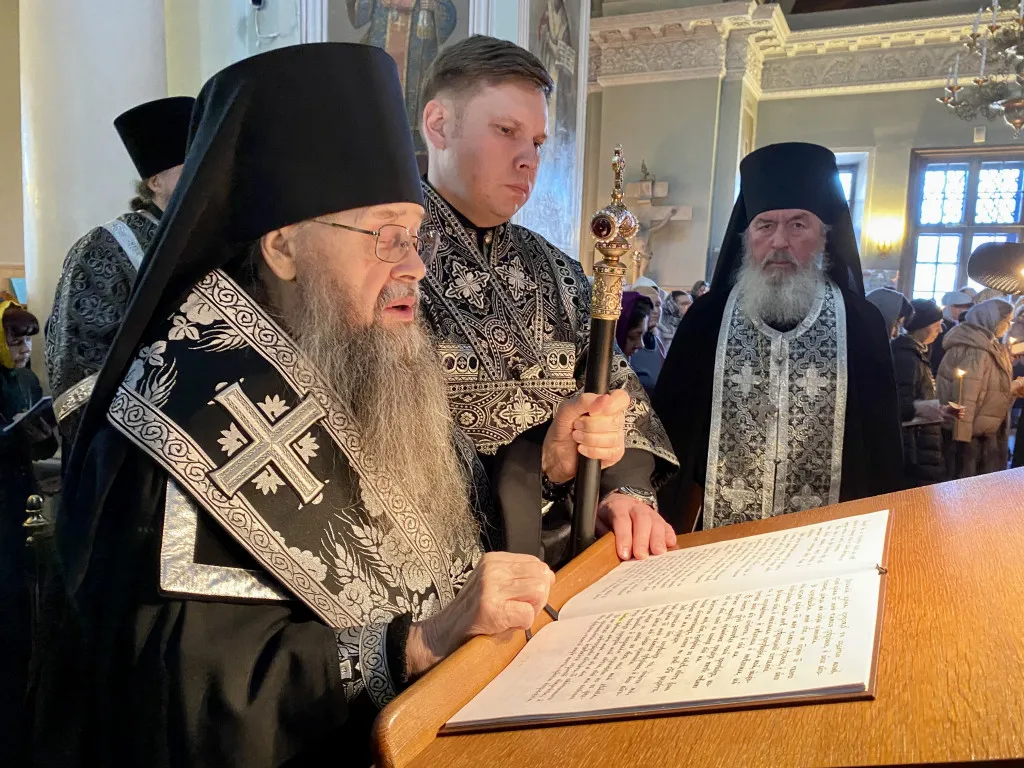 Епископ Алексий возглавил утреню с чтением Великого канона преподобного Андрея Критского