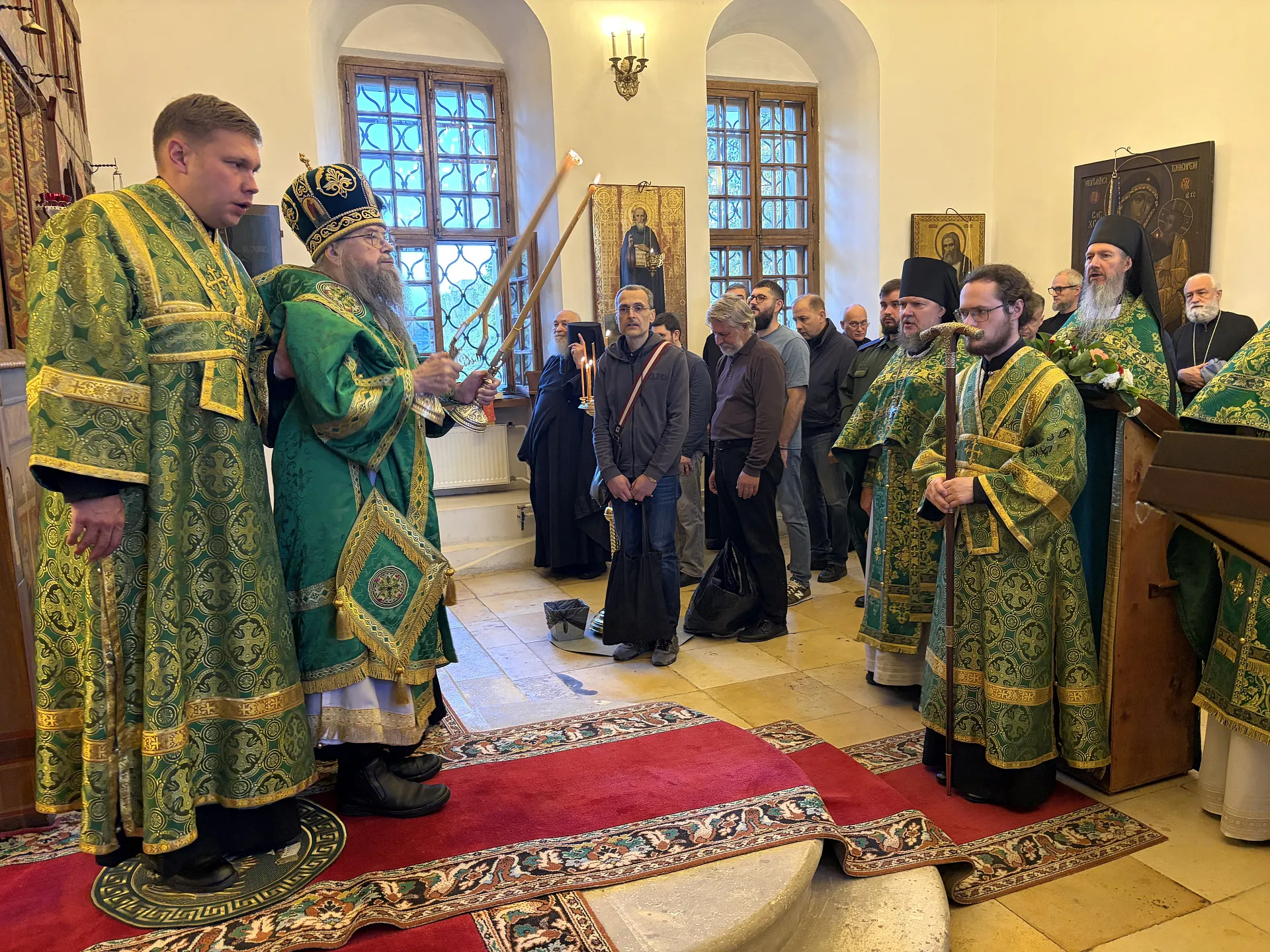 В день памяти преподобного Симеона Столпника в Даниловом монастыре прошли богослужения престольного праздника 