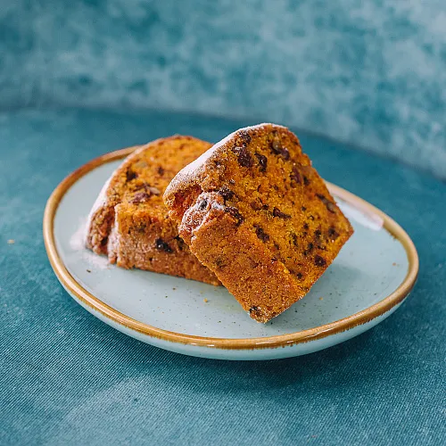 Постный морковный кекс