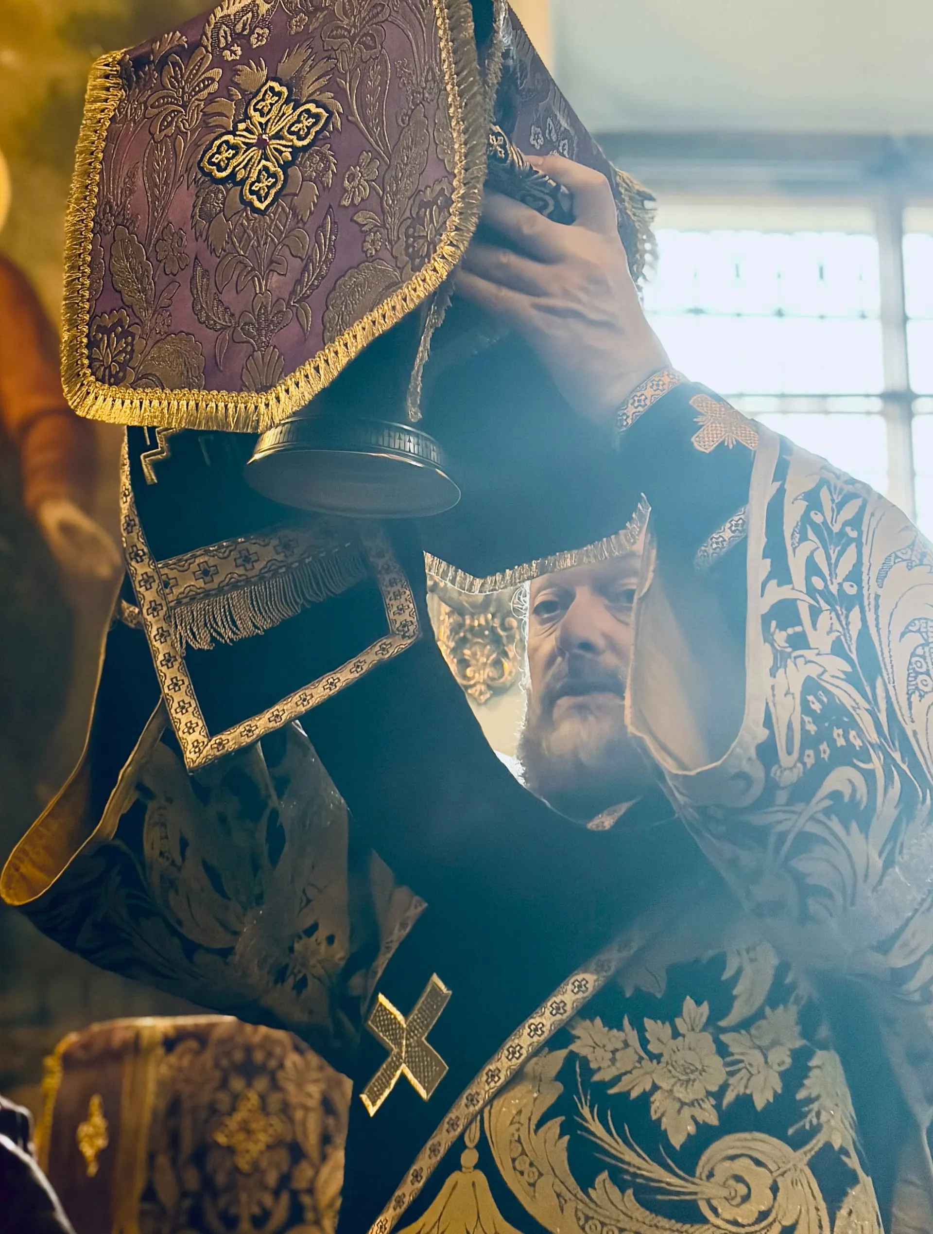 В Великий Четверг епископ Алексий возглавил Литургию в Даниловом монастыре