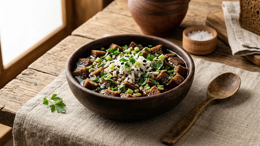 Тюря с редькой