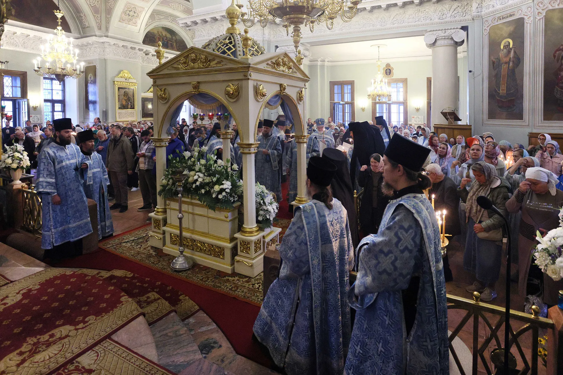 В праздник Успения Пресвятой Богородицы в Даниловой обители прошли торжественные богослужения