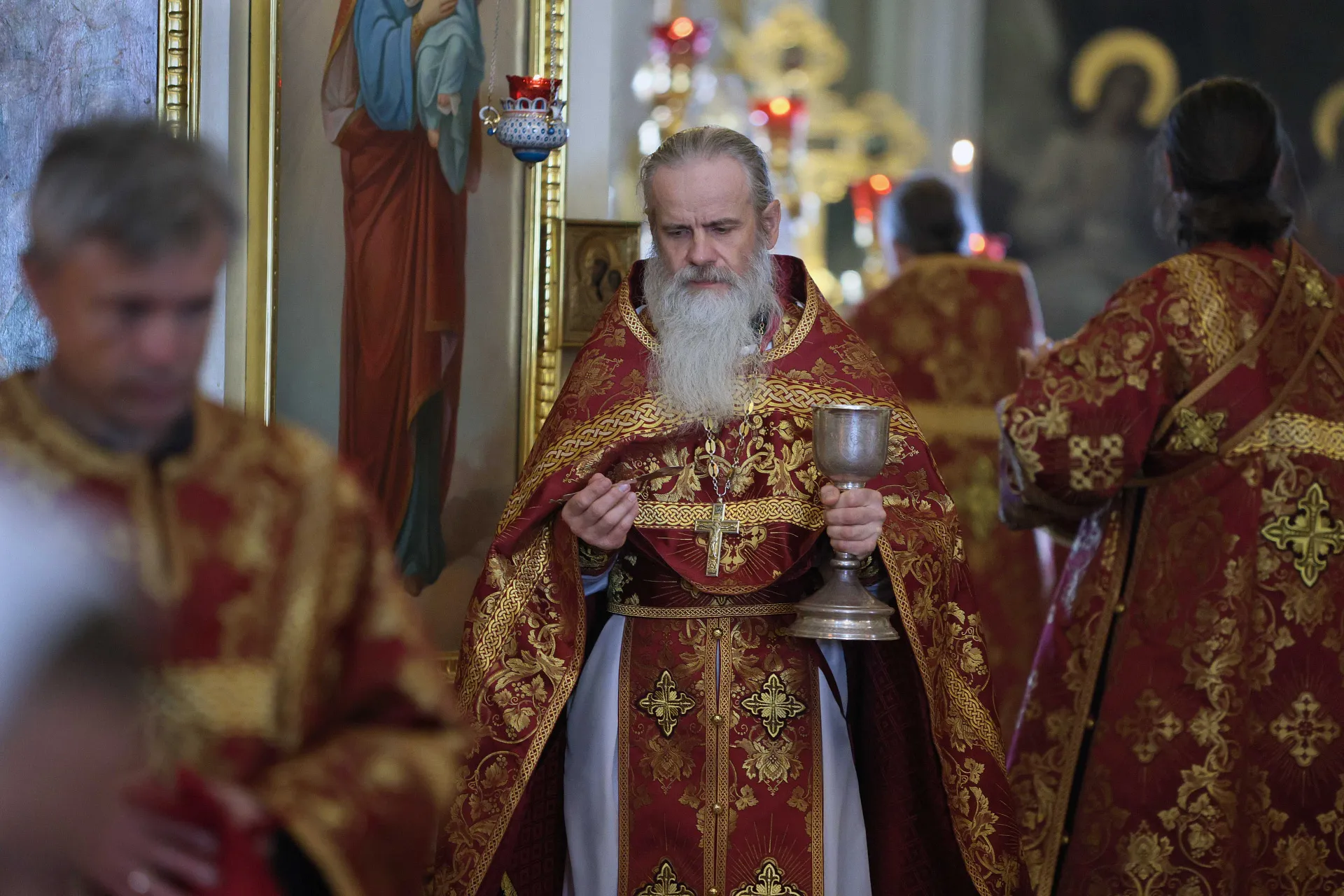 Праздник Изнесения Честных Древ Животворящего Креста Господня в Даниловой обители