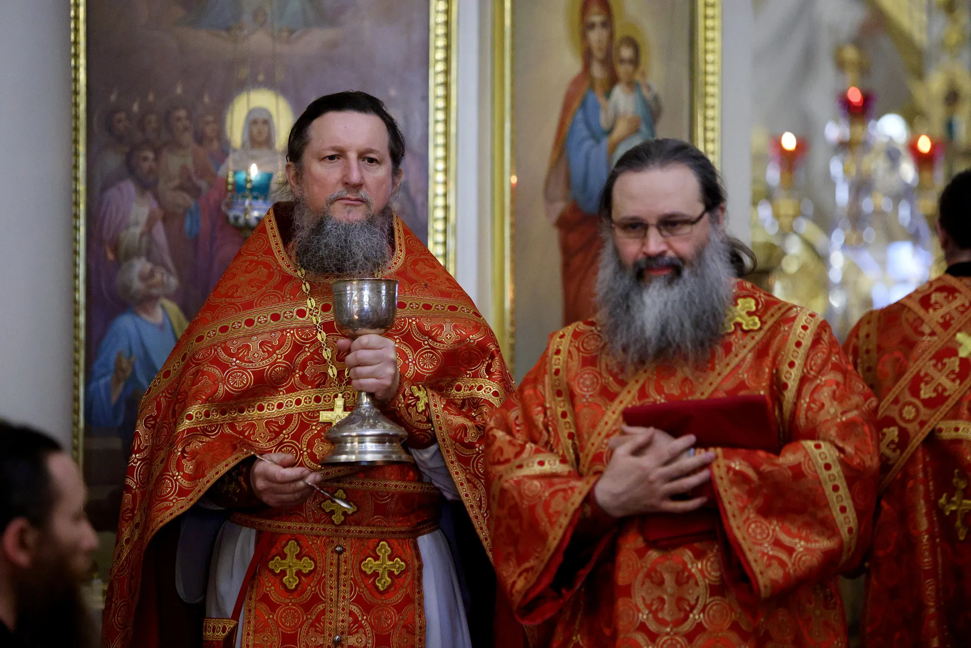 В пятницу Светлой седмицы в Даниловой обители совершены Божественная Литургия и водосвятный молебен