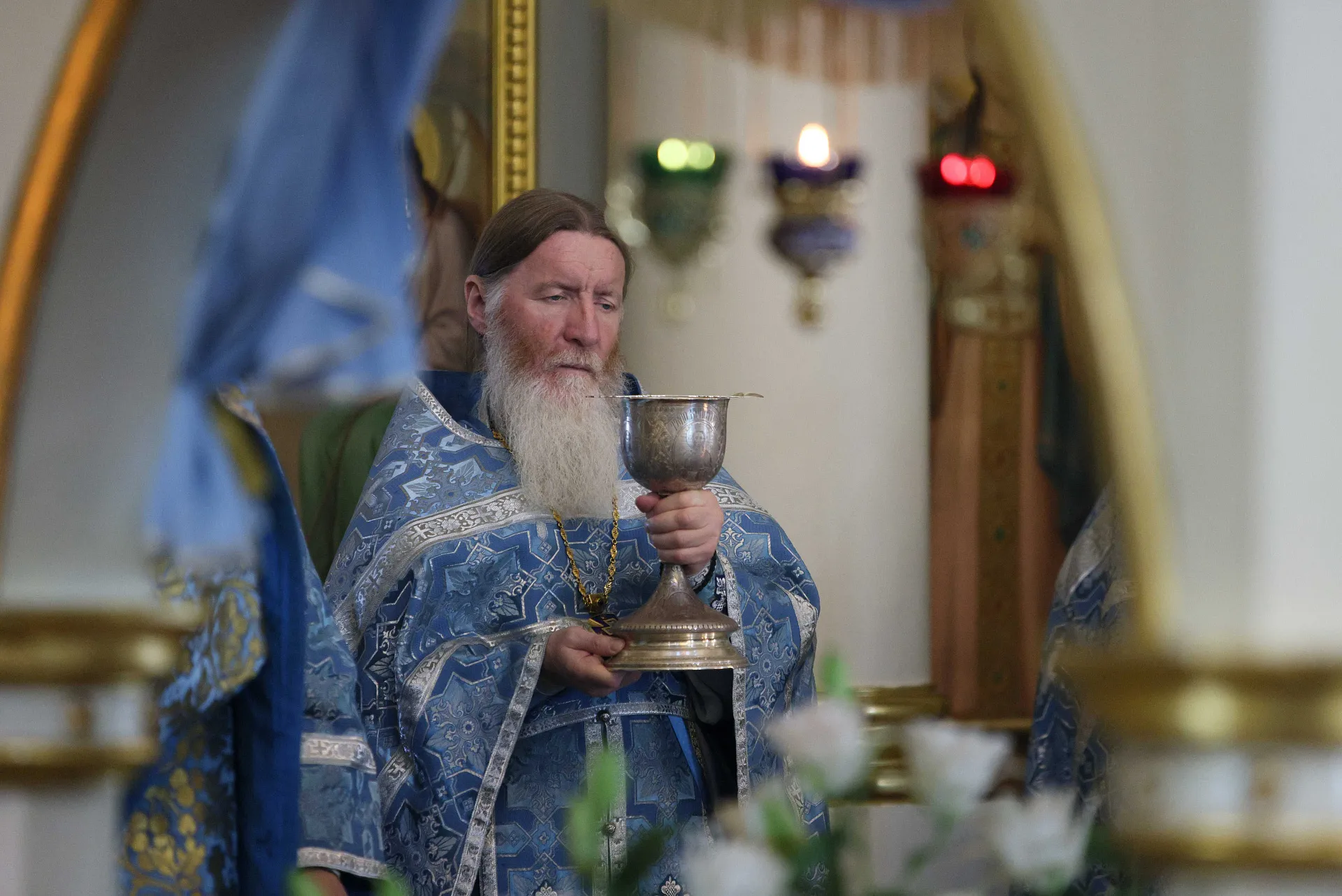 В праздник Успения Пресвятой Богородицы в Даниловой обители прошли торжественные богослужения