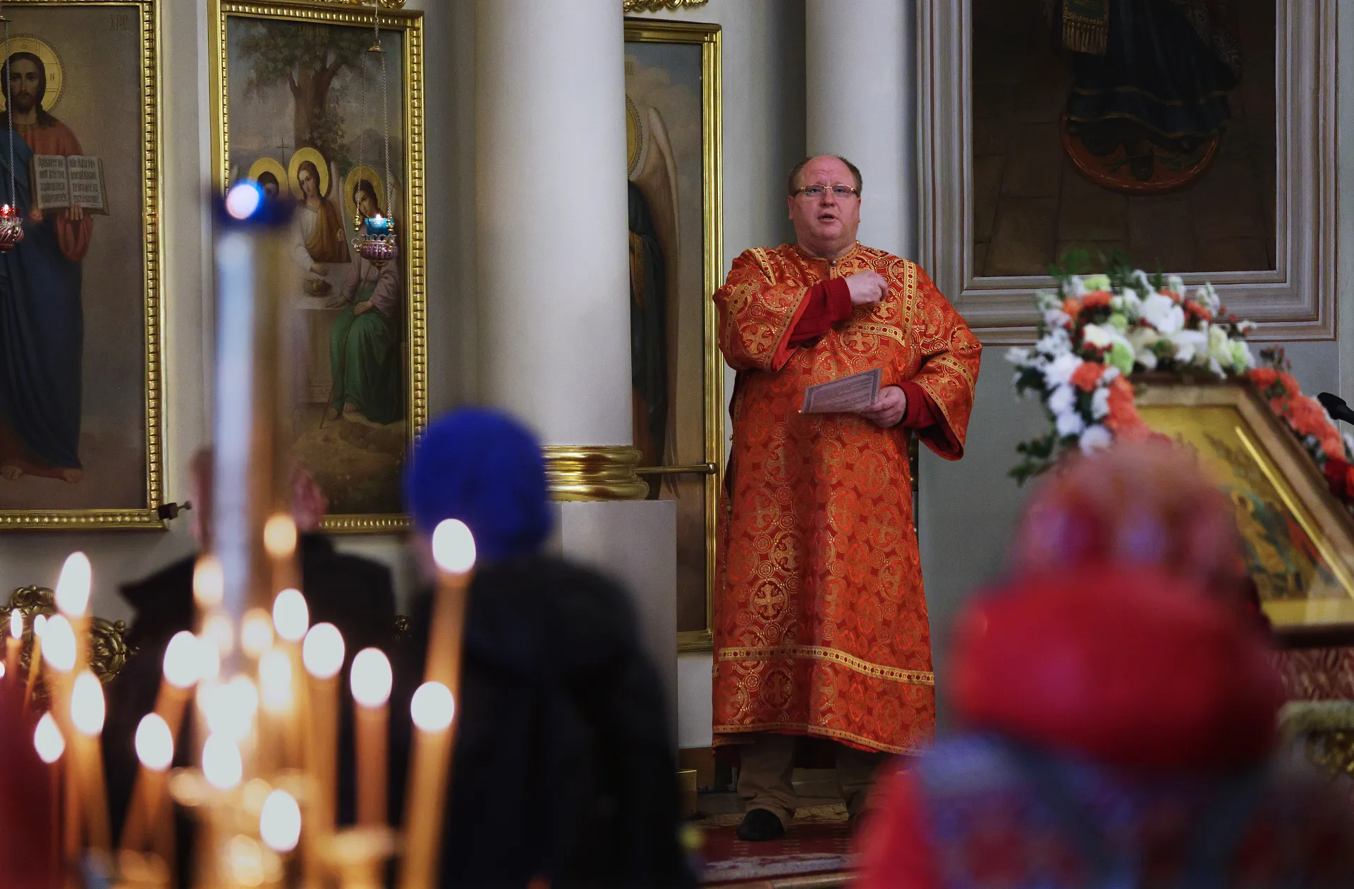 В пятницу Светлой седмицы в Даниловой обители совершены Божественная Литургия и водосвятный молебен