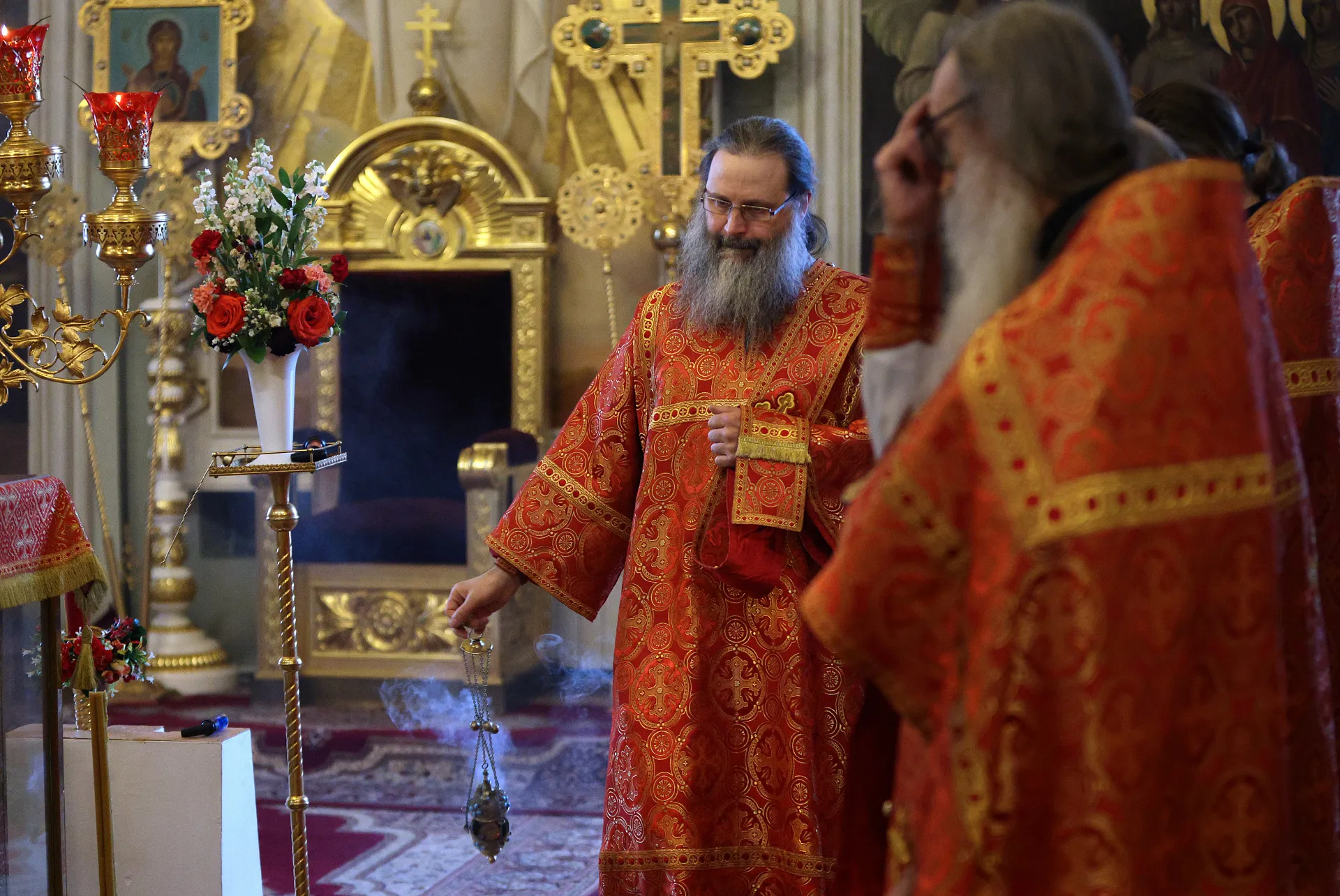 В пятницу Светлой седмицы в Даниловой обители совершены Божественная Литургия и водосвятный молебен