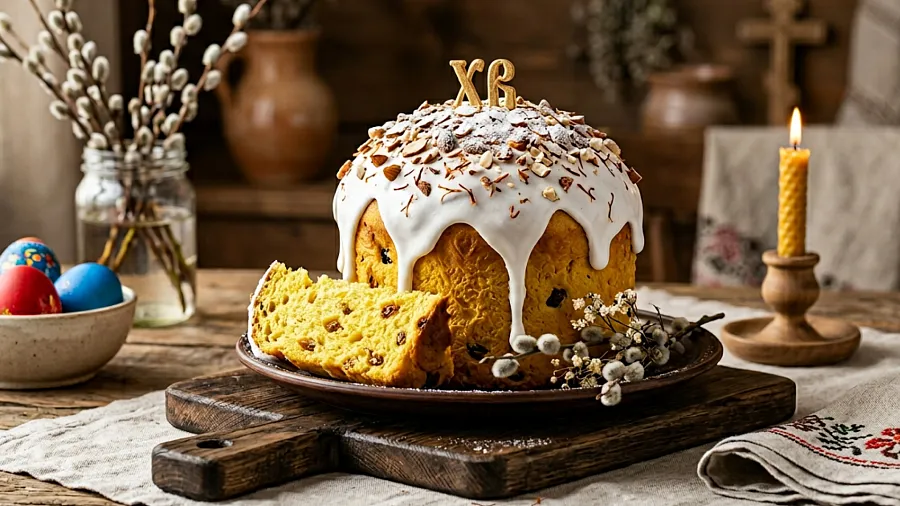 Кулич с шафраном