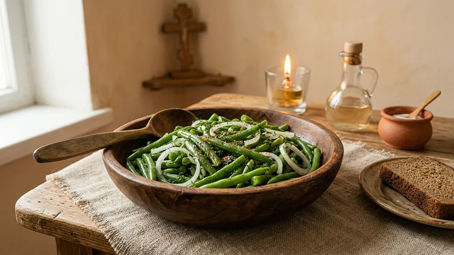 Салат из стручковой фасоли