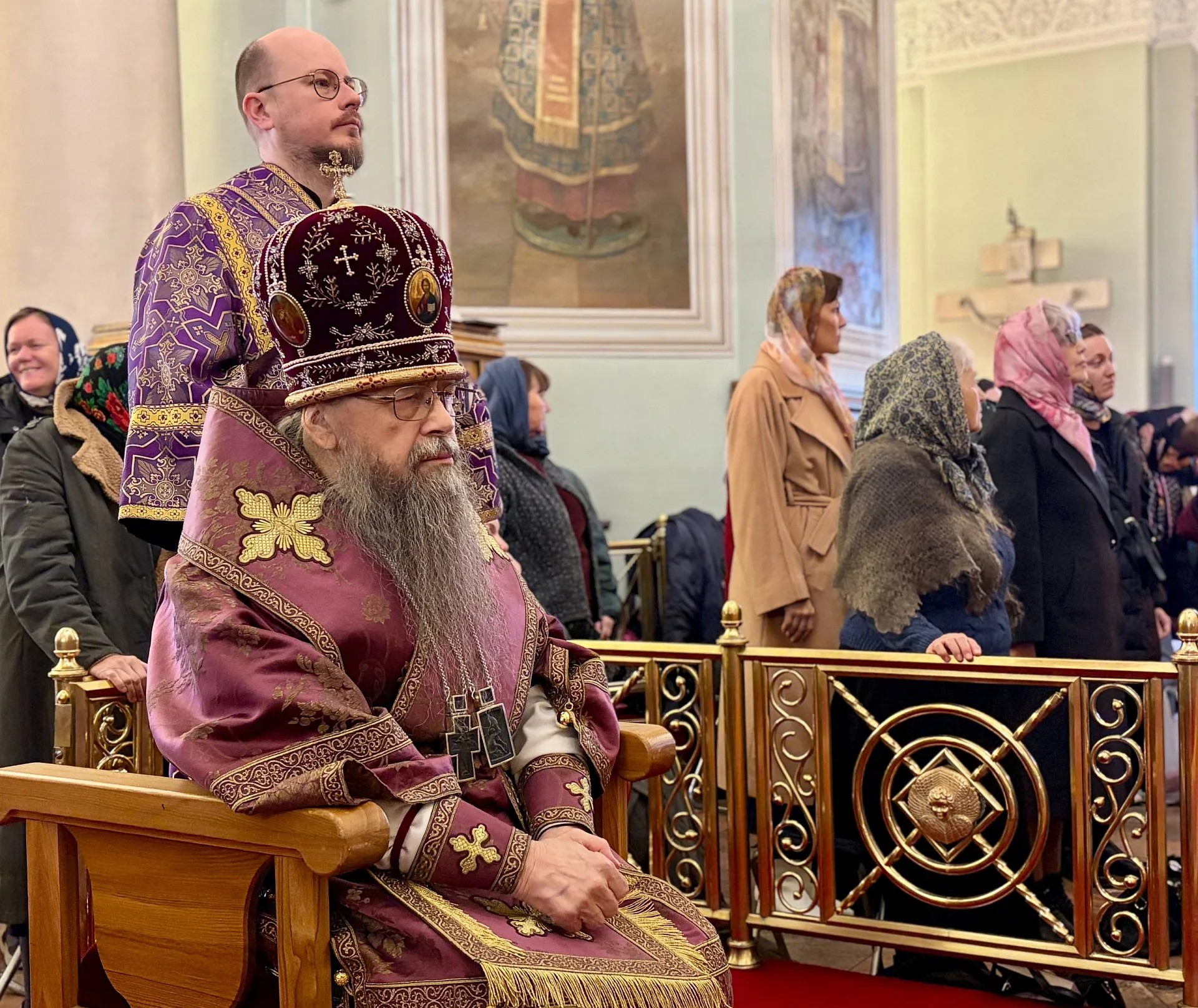 В Великий Четверг епископ Алексий возглавил Литургию в Даниловом монастыре